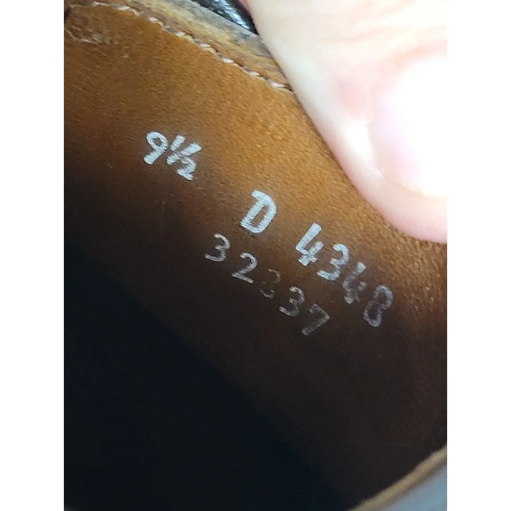 VTG Allen Edmonds LaSalle Men's Brown Leather Split Toe Dress Shoes - Size 9.5 D